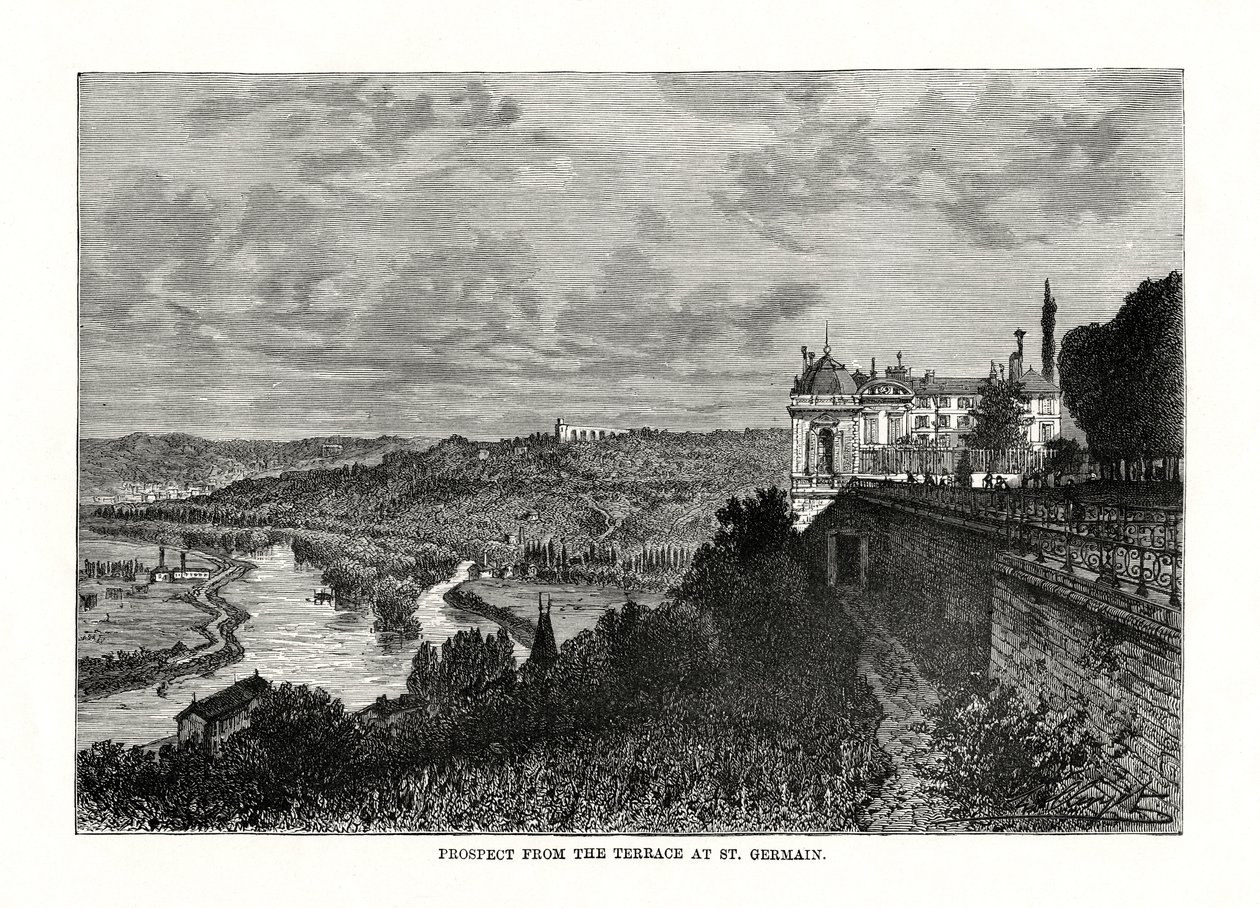 1879年、フランス、サンジェルマンのテラスからの展望 作： 不明