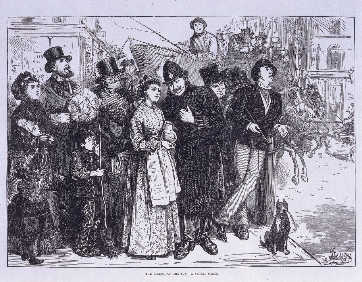 日食の公的証人、ロンドン、c1870 作： 不明