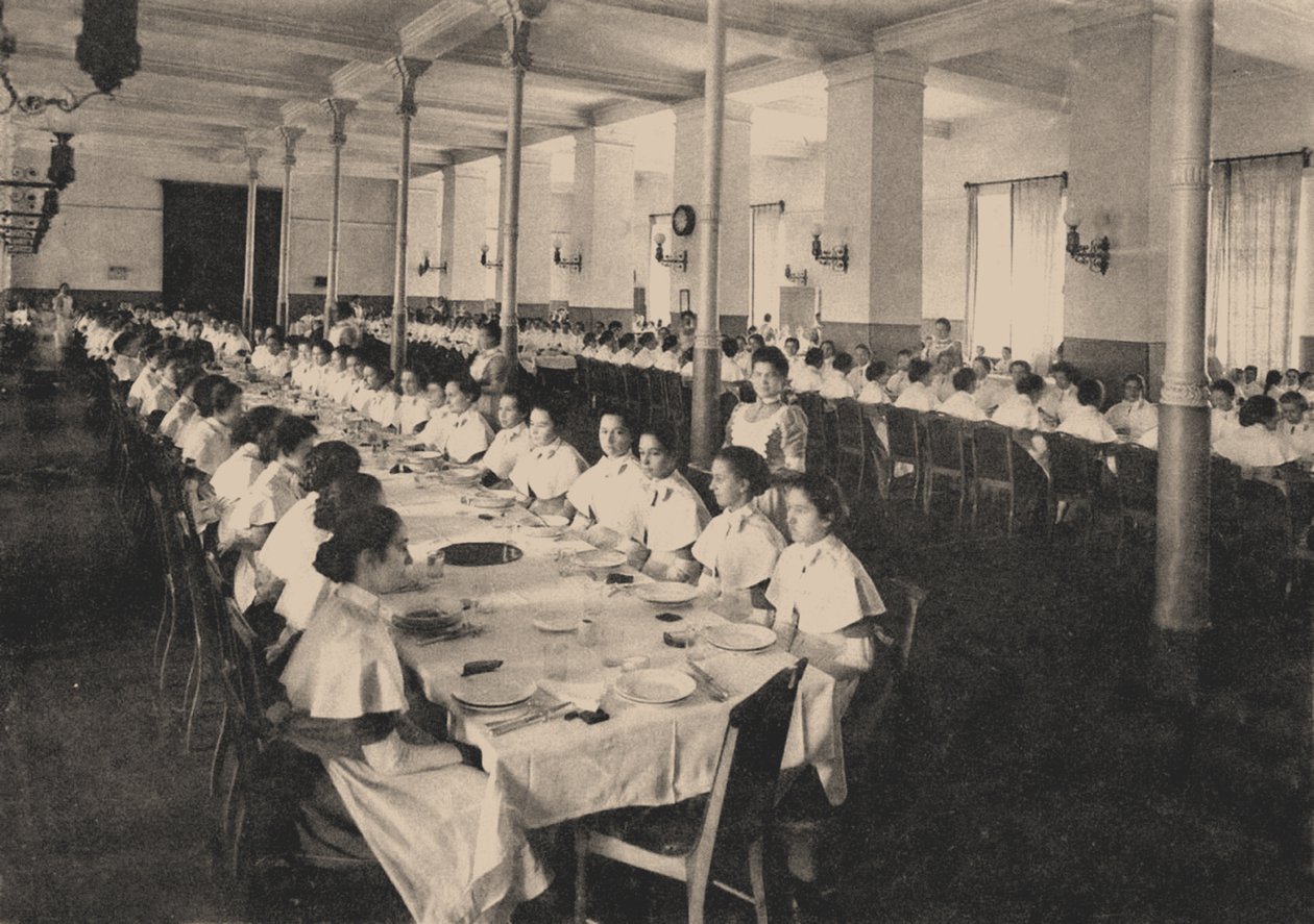 1889年の食堂のスモーリニー高貴な乙女研究所の生徒 作： 不明