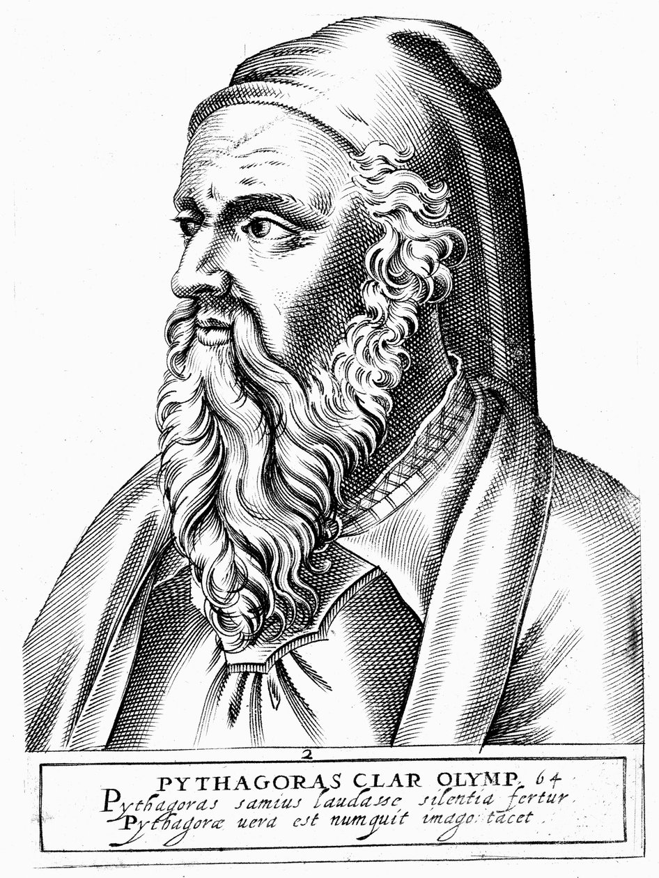 ピタゴラスc560-紀元前480年、ギリシャの哲学者および科学者 作： 不明