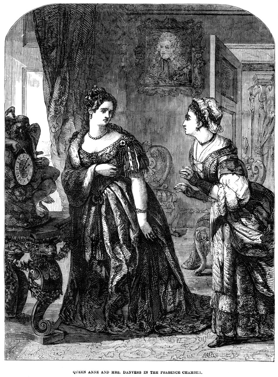 アン女王1665-1714とダンバース夫人 作： 不明