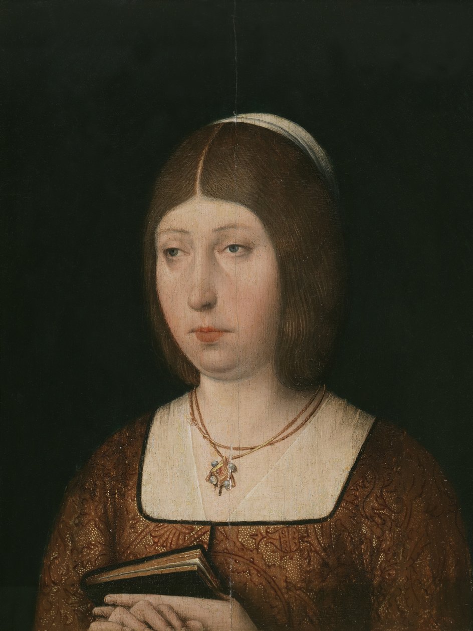 カスティーリャのイザベラ女王、c。 1490 作： 不明