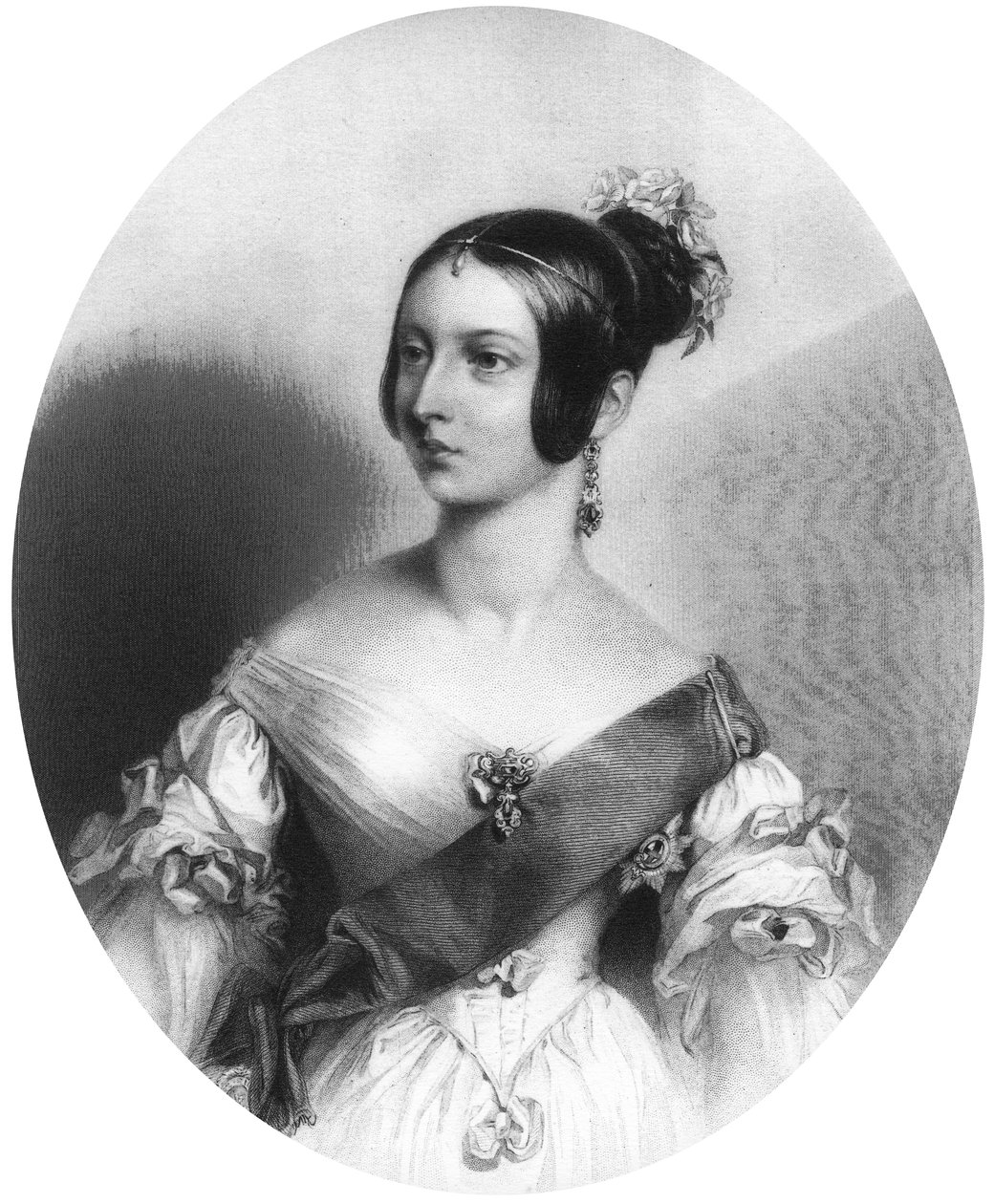 若いときのビクトリア女王、c1830s 作： 不明