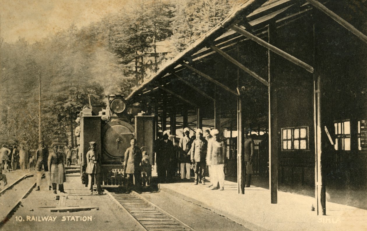 鉄道駅、c1918-c1939。 作： 不明