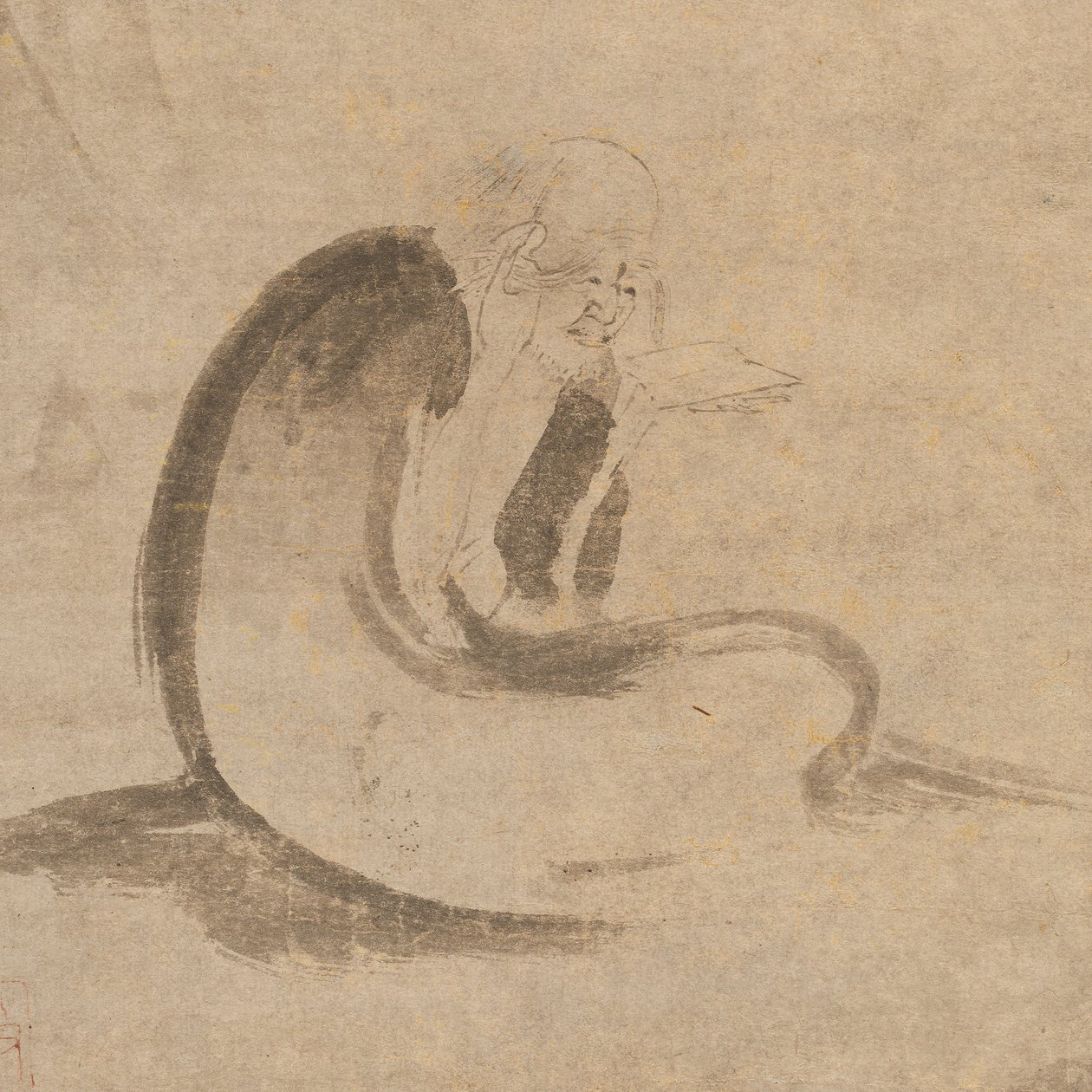 月光による読経、約。 1332年。 作： 不明