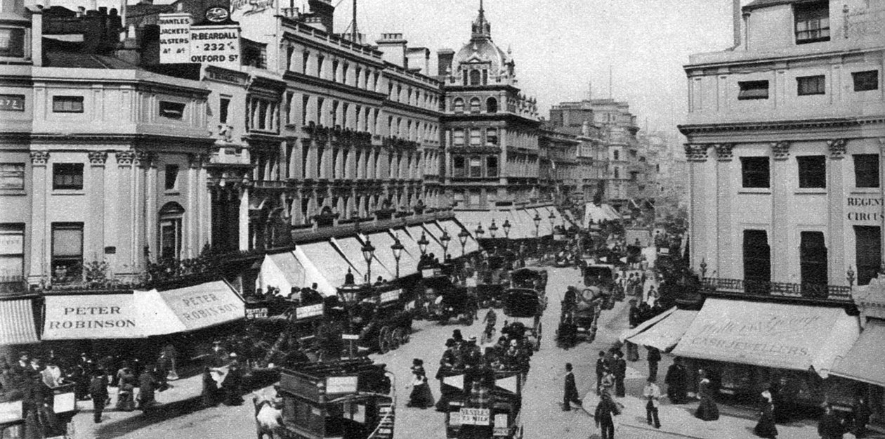 リージェントサーカスオックスフォードサーカス、ロンドン、1880年代、1926-1927 作： 不明