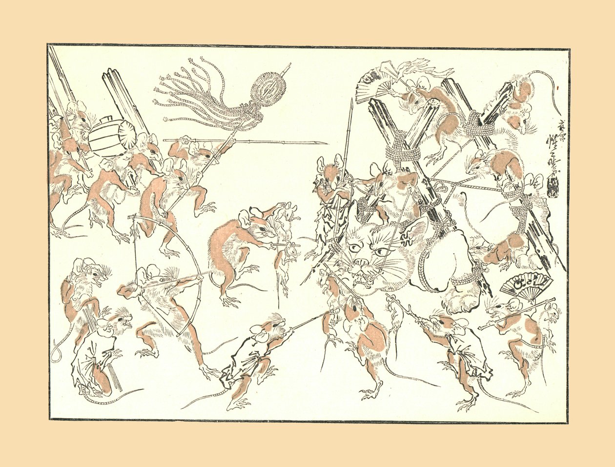 報復、ネズミと猫、1878年、1886年 作： 不明
