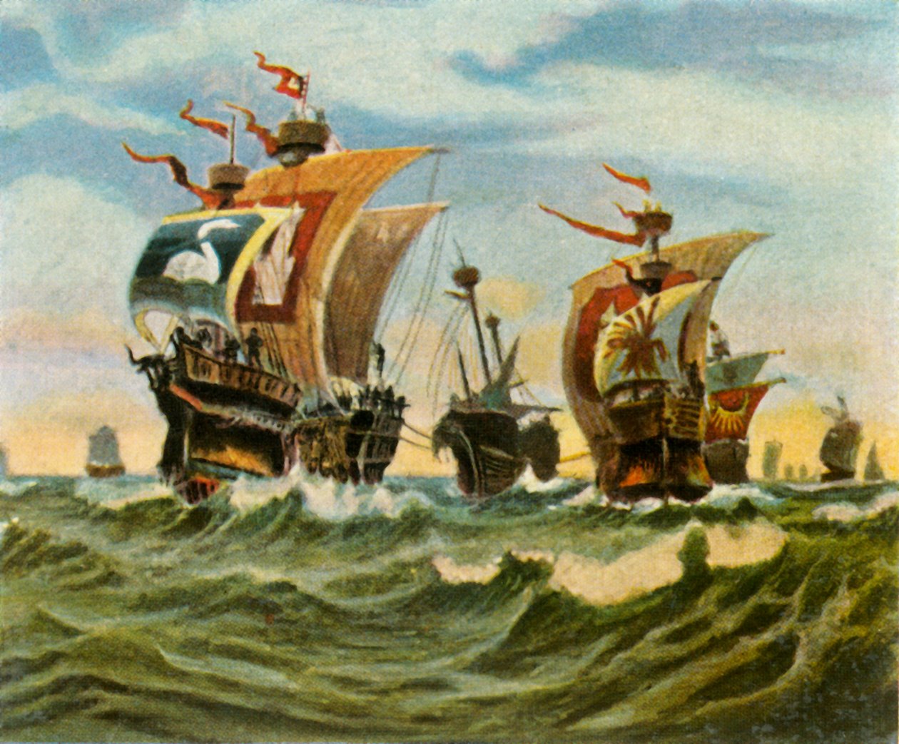 ヴィクチュアルブラザーズの敗北後のハンブルク艦隊の帰還、1401年、1936年。 作： 不明