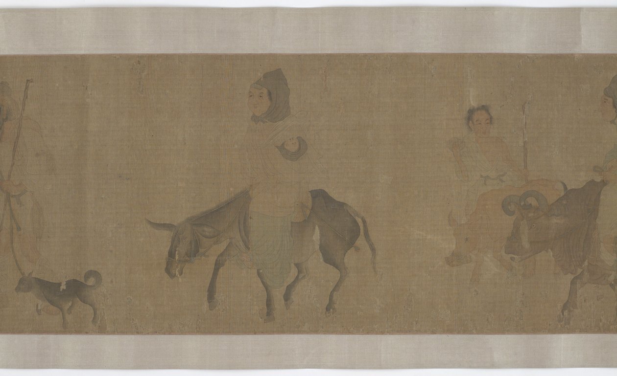 収穫後の帰国、元または明王朝、14〜15世紀. 作： 不明