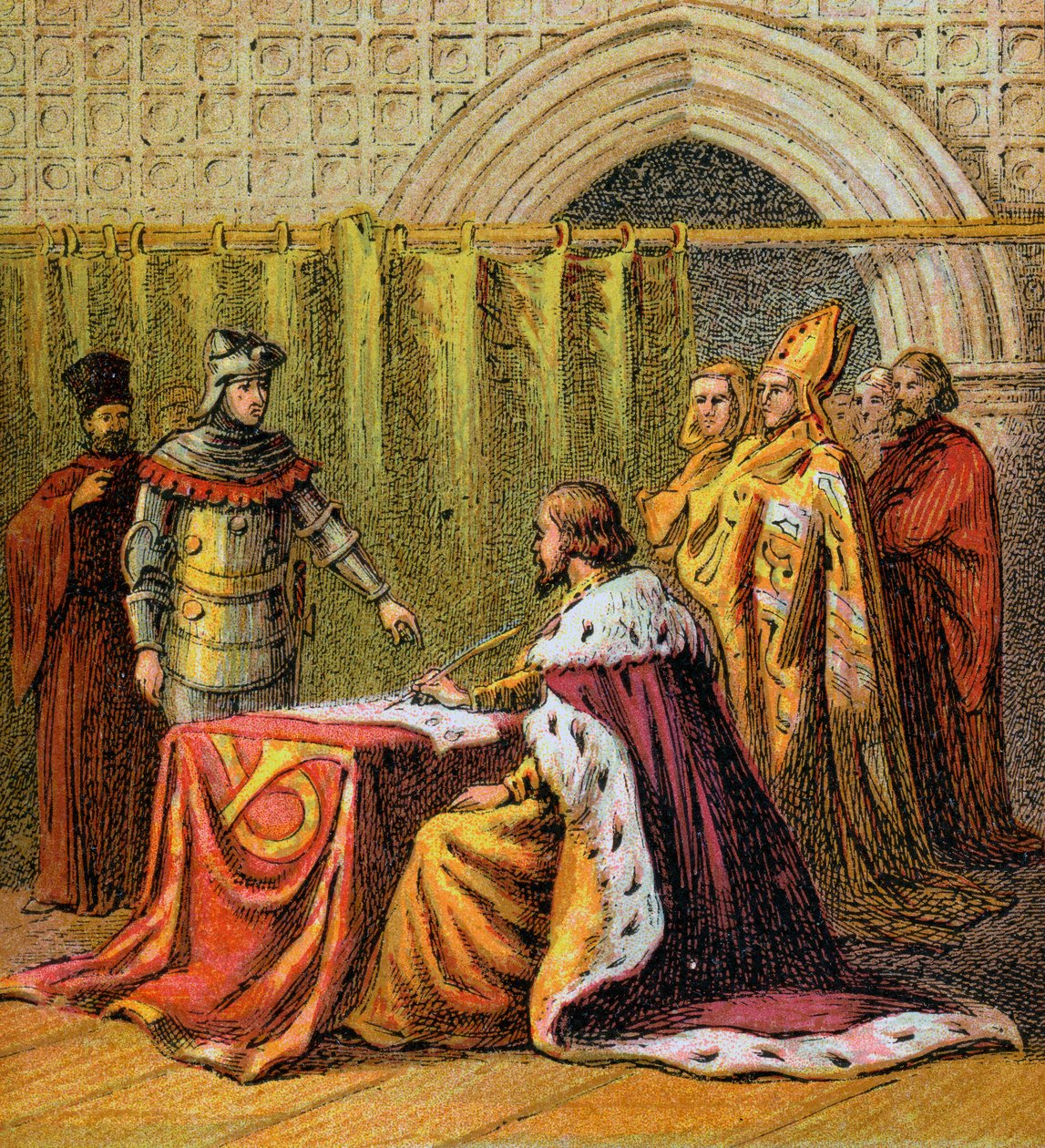 Richard II Abdicates、1399、c1850 作： 不明