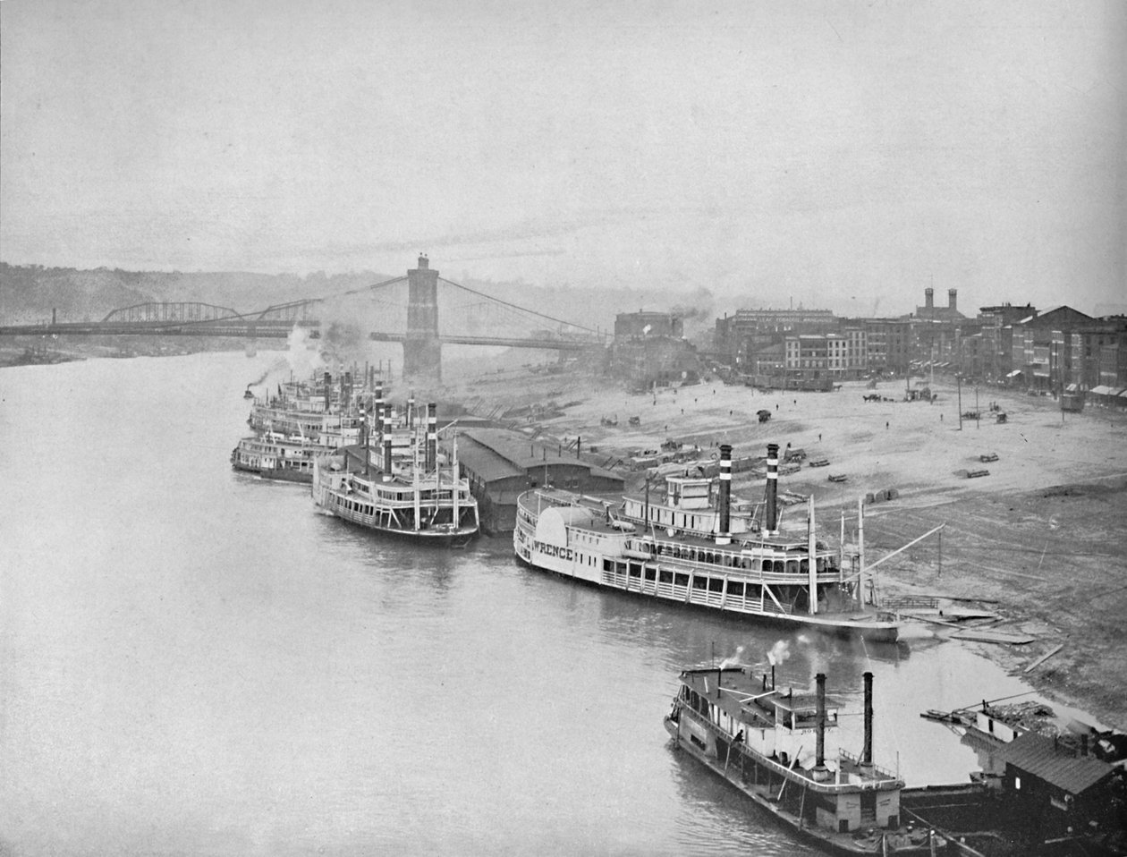 リバーフロント、シンシナティ、オハイオ、c1897。 作： 不明