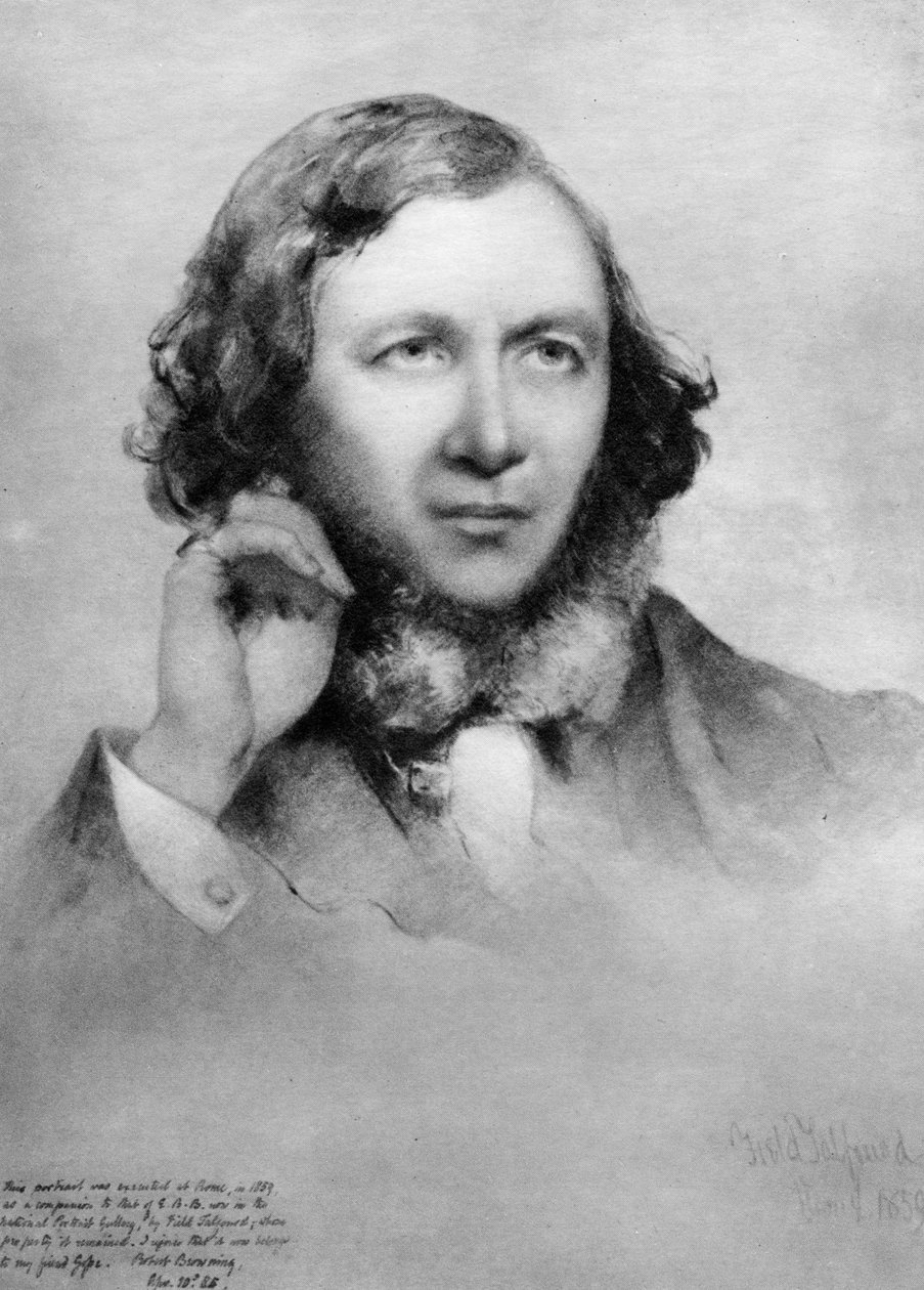 ロバート・ブラウニング、イギリスの詩人、1859 作： 不明