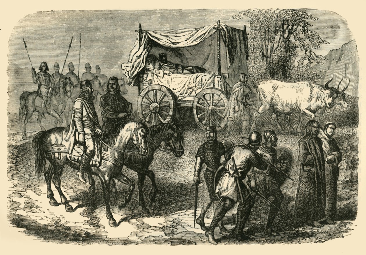 Roi Faineant Royal Sluggard of the Merovingian Race、7世紀、1890年。 作： 不明