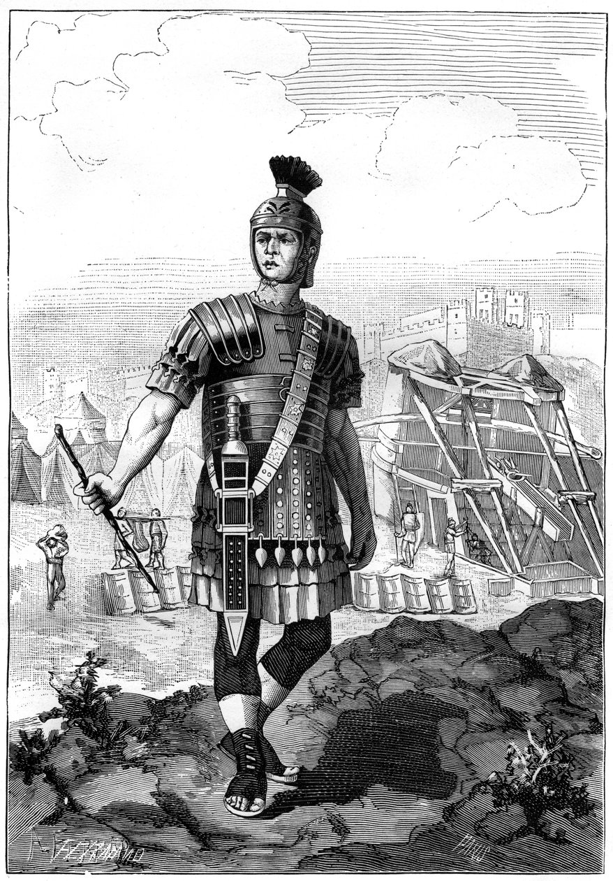 紀元前1世紀、ジュリアスシーザーの下でガリアを征服したローマの百人隊長1882〜1884年 作： 不明