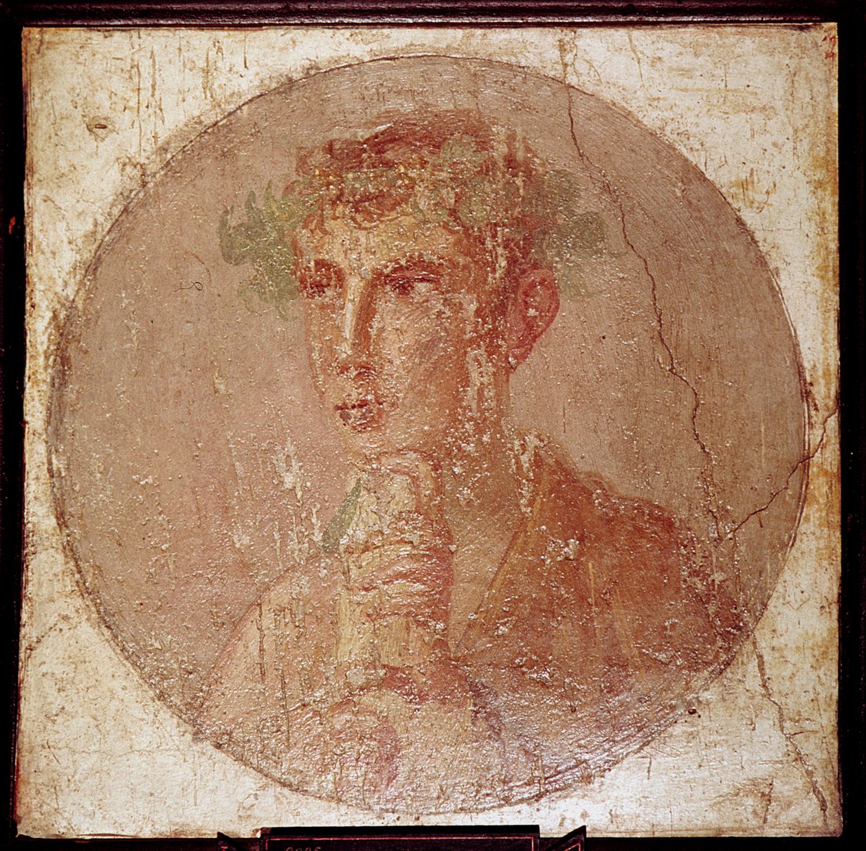 若い男のローマの肖像画、ポンペイ、イタリア 作： 不明