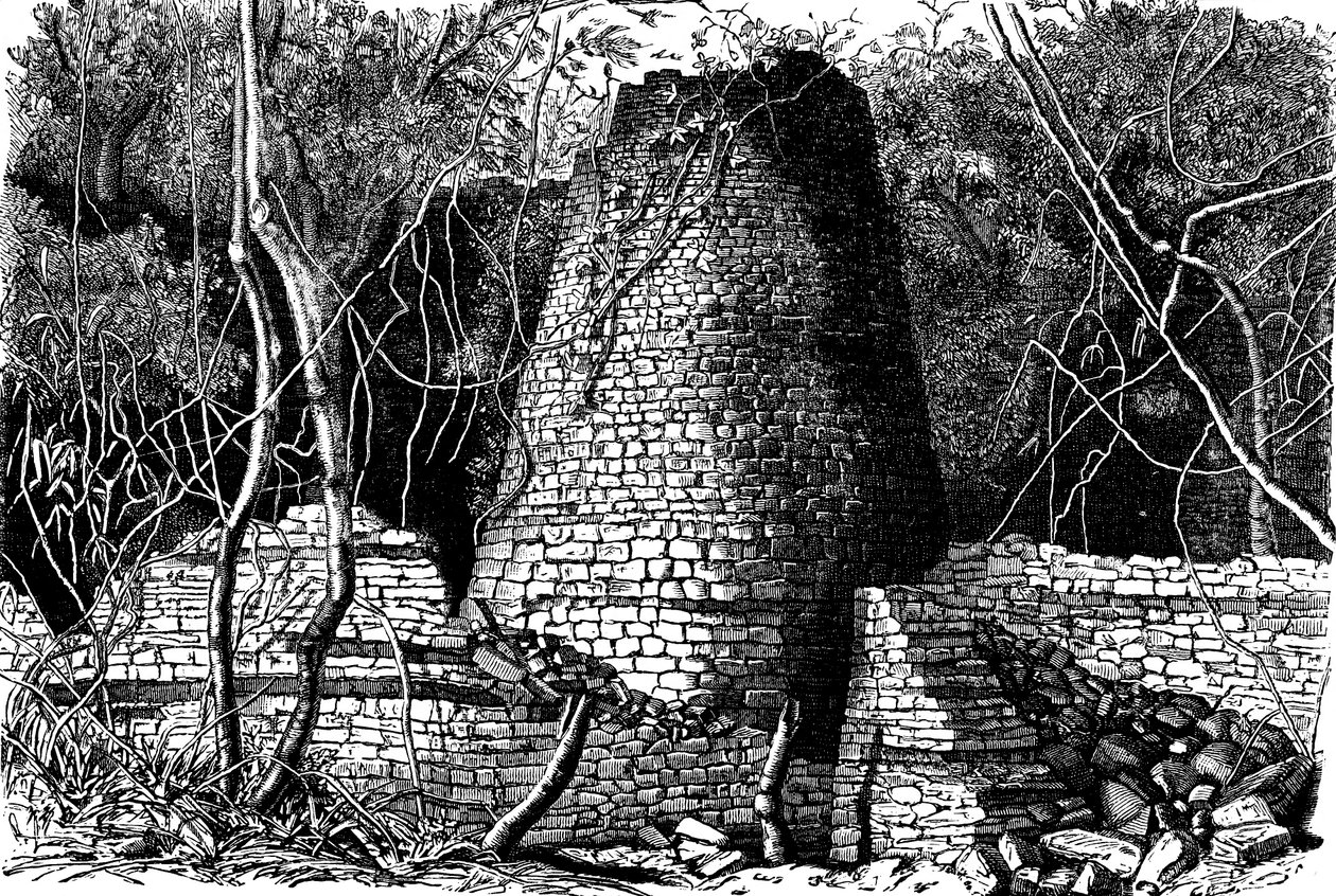 グレートジンバブエの遺跡、アフリカ、1892 作： 不明