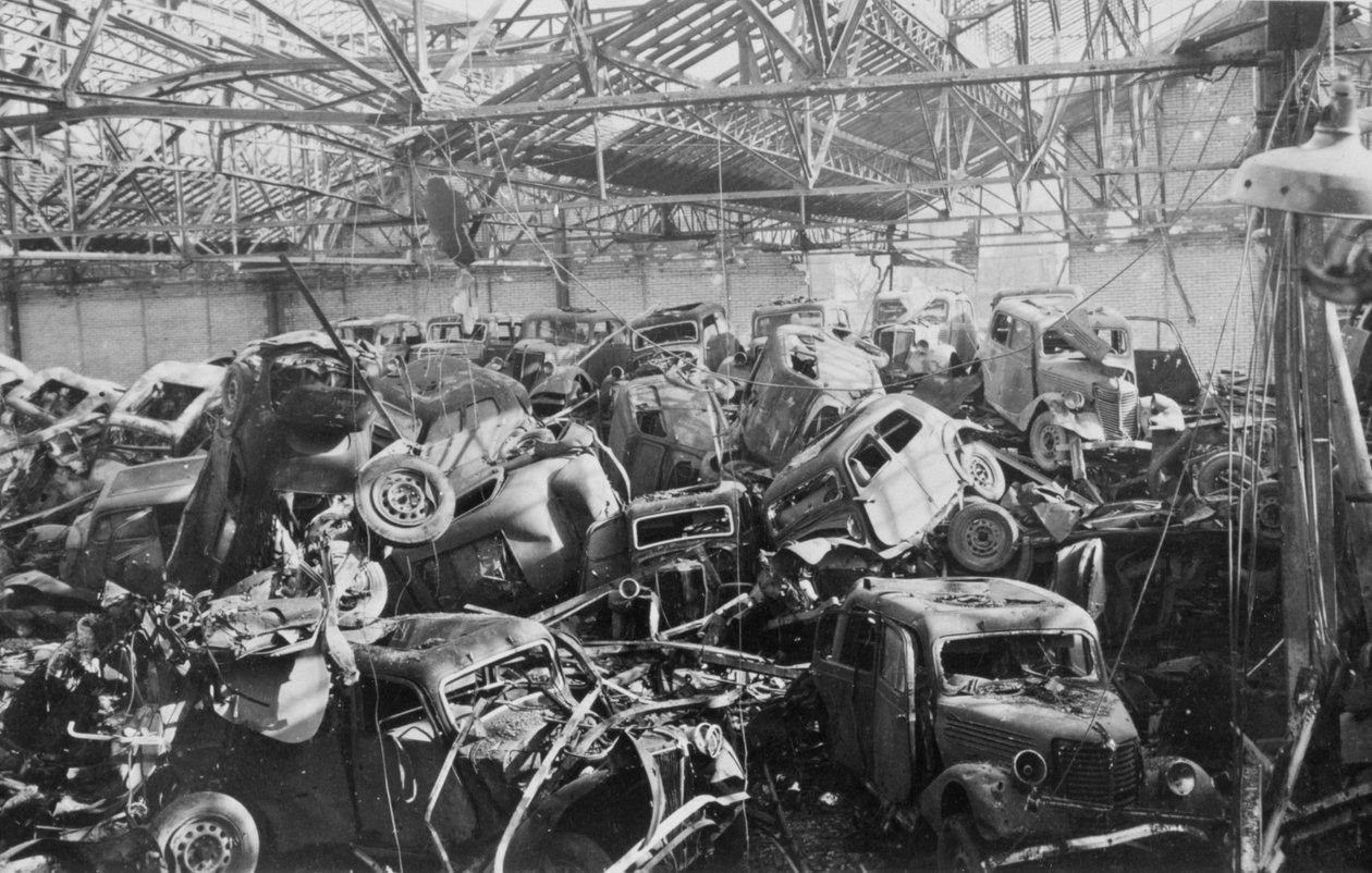 ルノー工場の遺跡、ブローニュビヤンクール、パリ、c1942 作： 不明