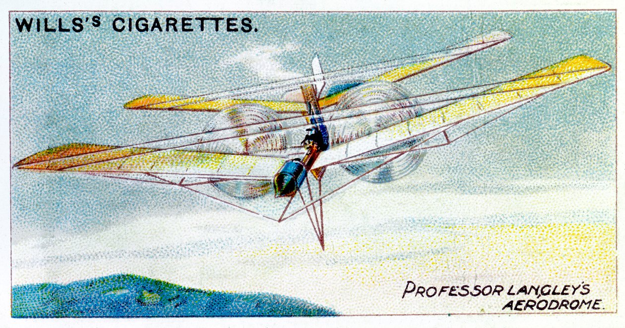 SPラングレース蒸気動力モデル飛行機飛行場、c1896 作： 不明