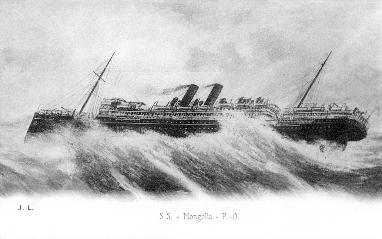 荒海のSSモンゴル、c1903-c1917 作： 不明