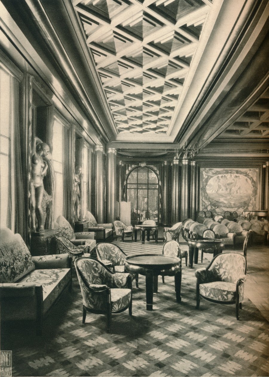 S. Sイルドフランス、グランドサロン、c1927 作： 不明