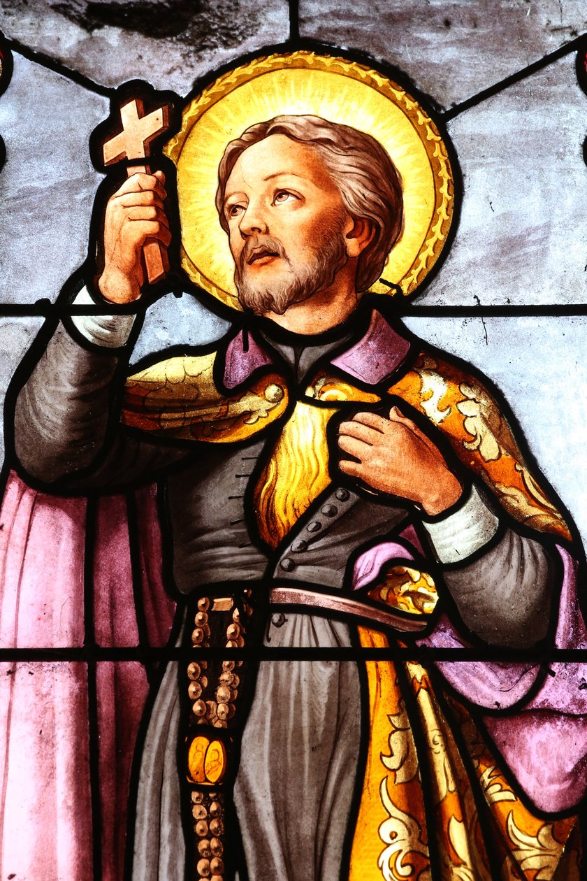 新品 カトリック修道士 フランチェスコと動物たち ヴィンテージ ステンドグラス 新品 カトリック修道士 フランチェスコと動物たち ヴィンテージ