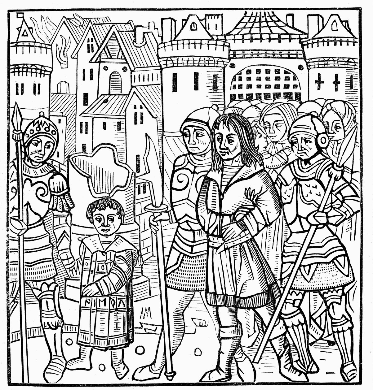 セントルイスと彼の兄弟は第7十字軍、1250年1522年中に捕虜を捕らえた 作： 不明