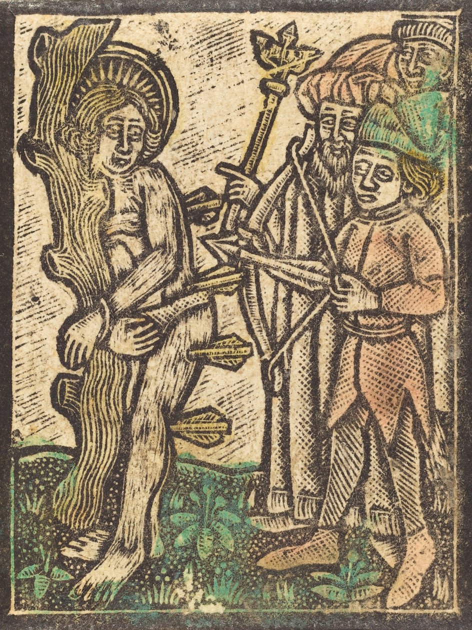 聖セバスチャン、c。 1480年。 作： 不明
