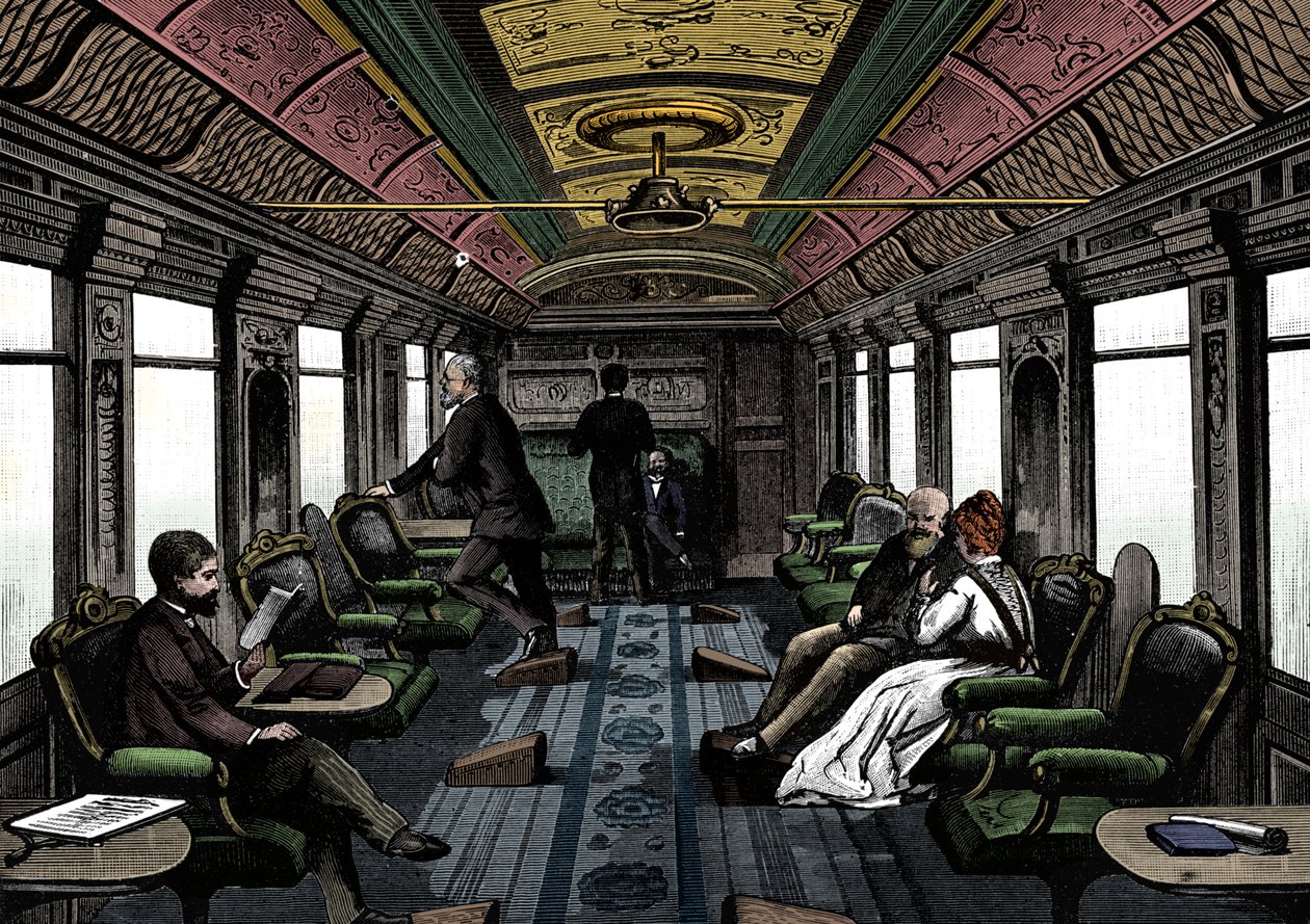 オリエント急行のサルーン車、c1895 作： 不明