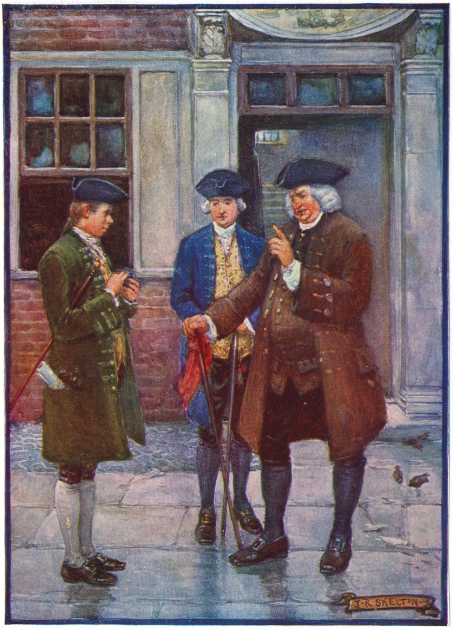 サミュエルジョンソン、英語の手紙人、オリバーゴールドスミスと話して、英語の作者、c1755-1774 作： 不明