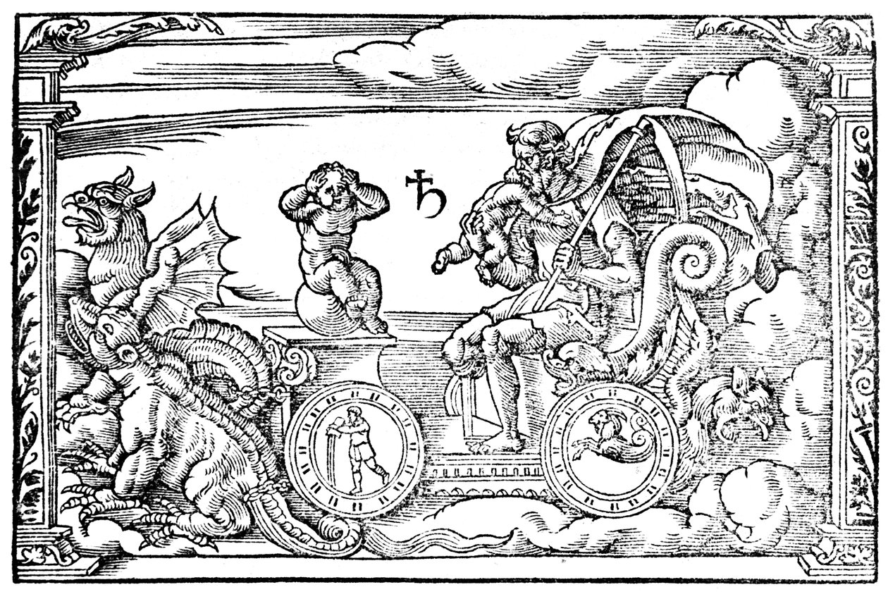 ローマ時代の神、土星、1569 作： 不明