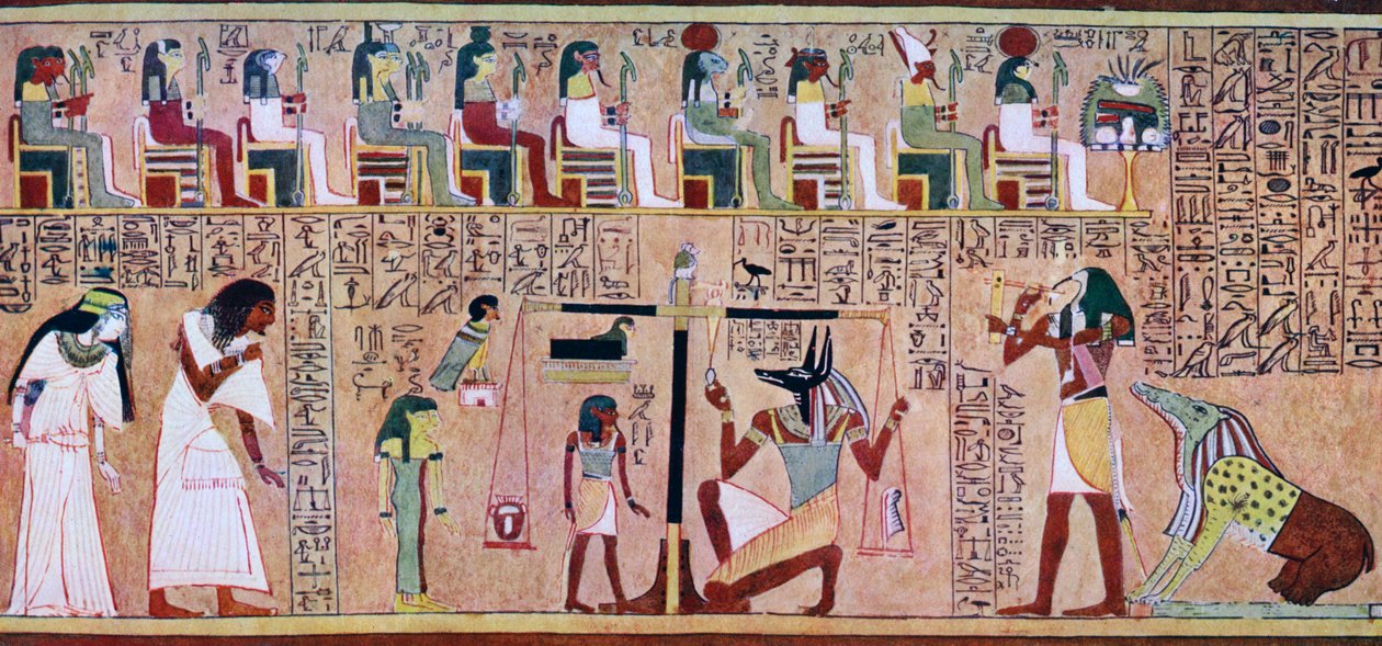 死者の書、エジプト、c1275 BC、c1900-1920のシーン 作： 不明