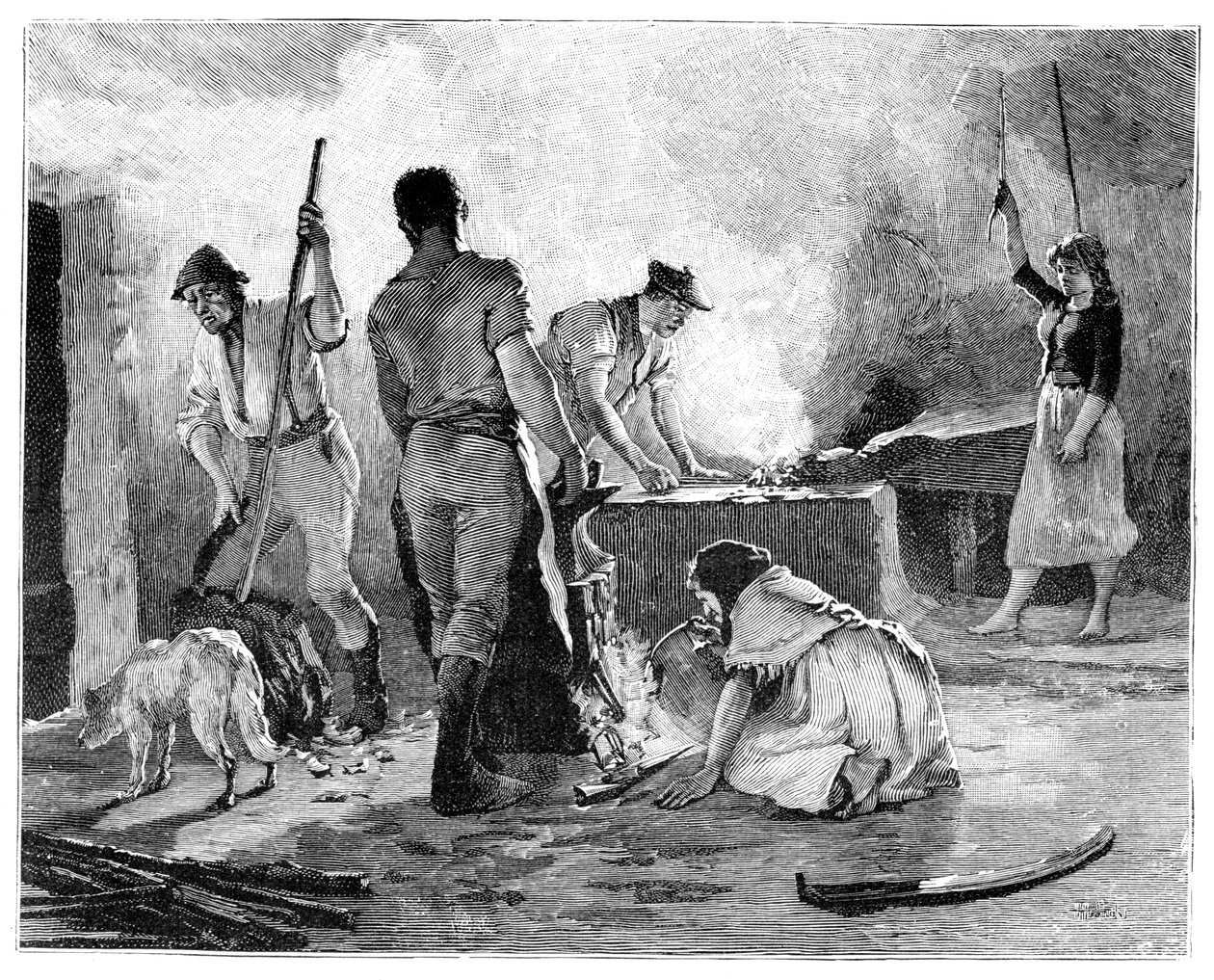1848 1900年の若いアイルランド人の反乱の場面 作： 不明