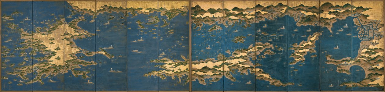 瀬戸内海、17世紀後半。 作： 不明