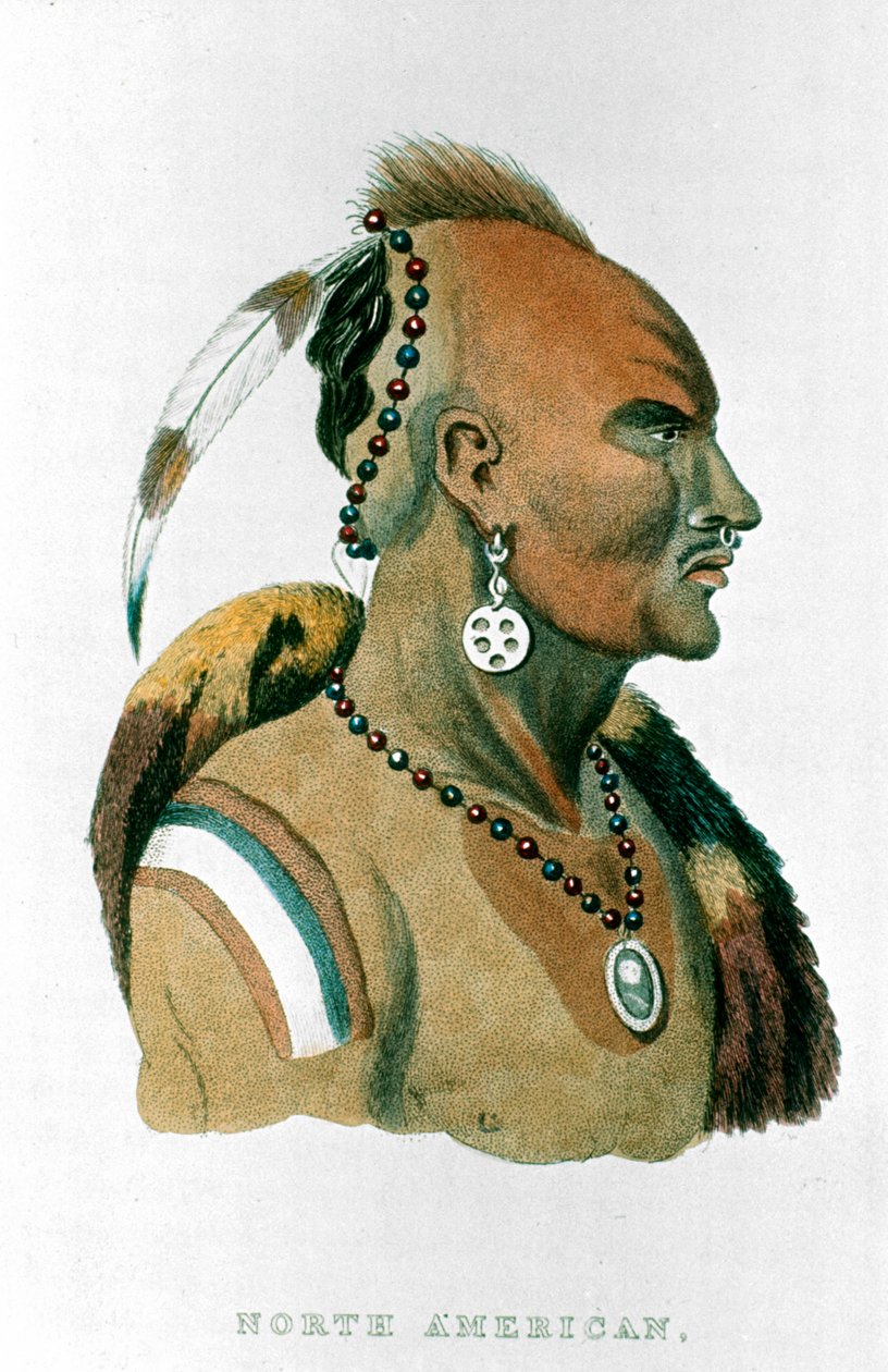 Sewessissing、アイオワインディアンの北アメリカの平原インディアン、1837 作： 不明