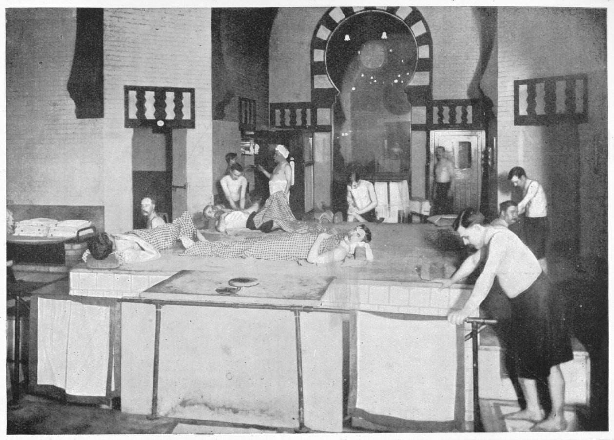 トルコ式バスのシャンプールーム、76 Jermyn Street、ピカデリー、ロンドン、c1903 1903 作： 不明