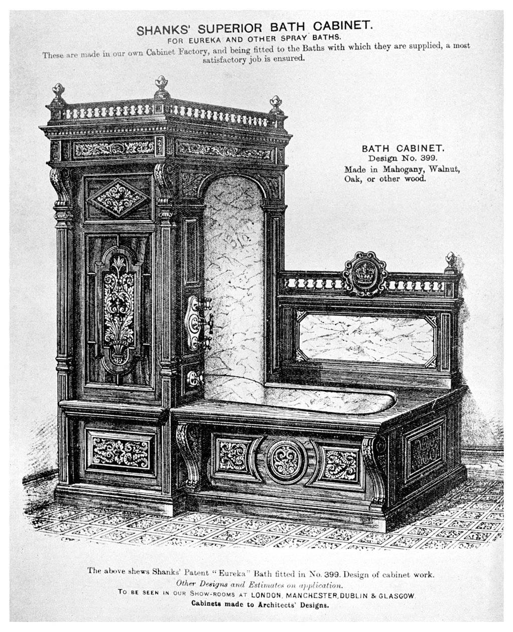 シャンクススーペリアバスキャビネット、c1880 1956 作： 不明