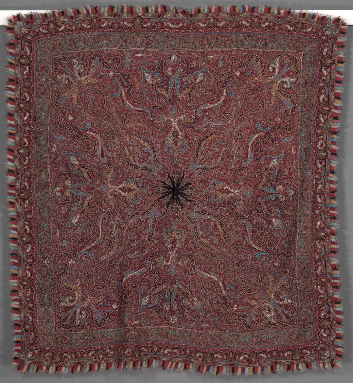 ショール、1870年代-1880年代。 作： 不明