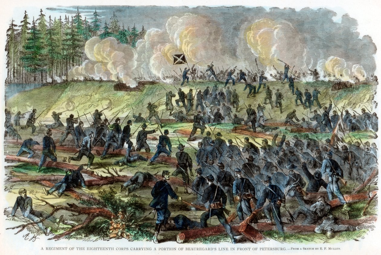 ピーターズバーグ包囲戦、バージニア州、南北戦争、c1864-c1865 作： 不明