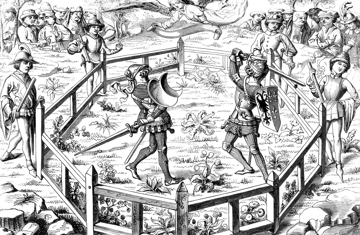 神の裁きを受けた単一の戦闘、15世紀1849 作： 不明