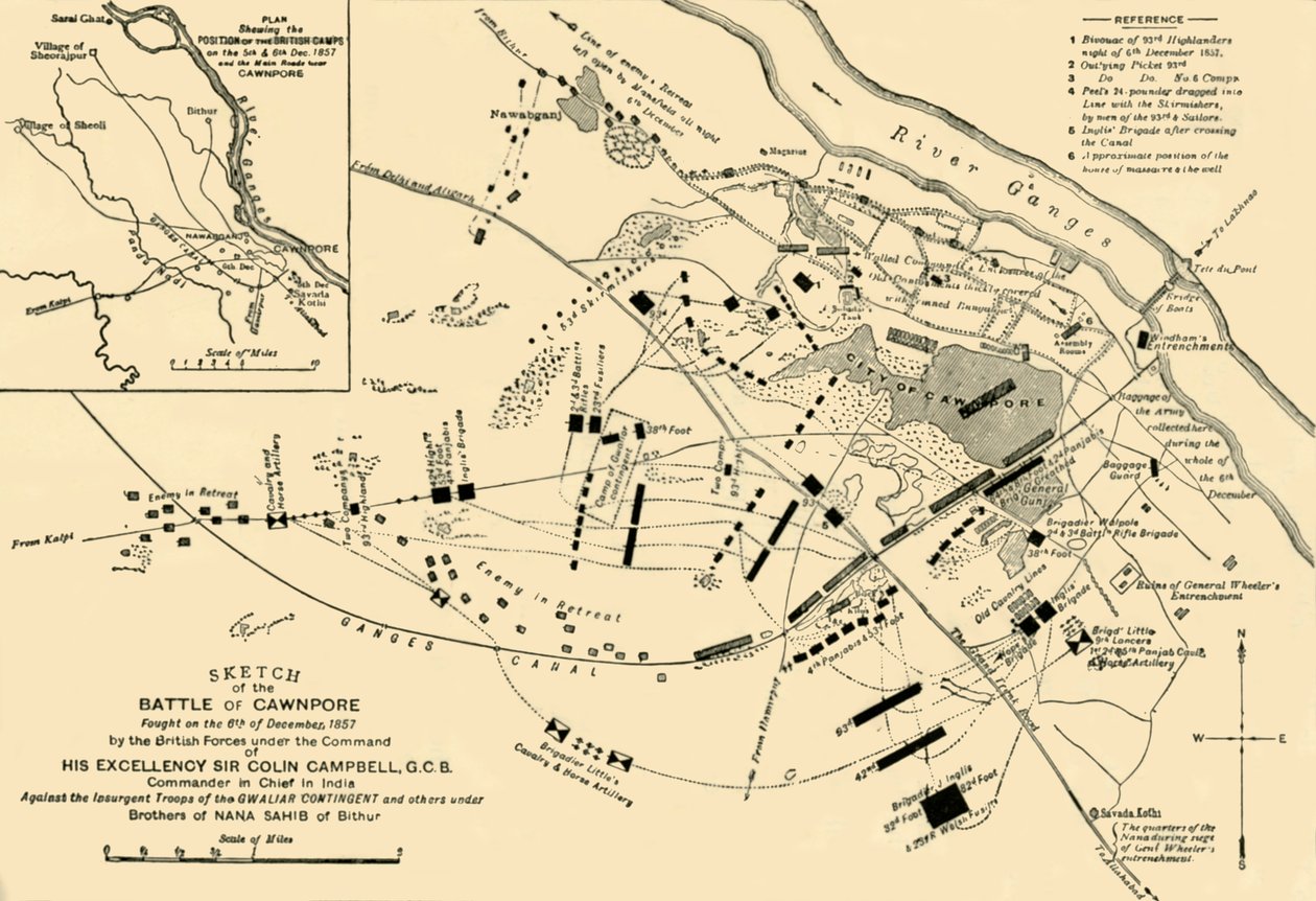 ポーンの戦いのスケッチ、1857年、1901年。 作： 不明