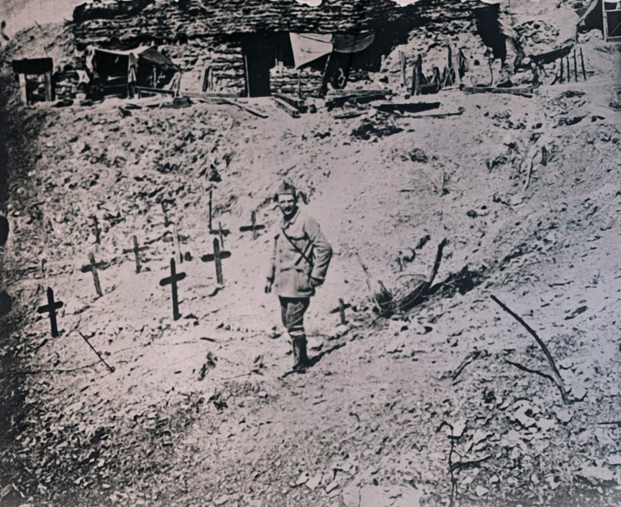 木製の十字架の兵士、c1914-c1918 作： 不明