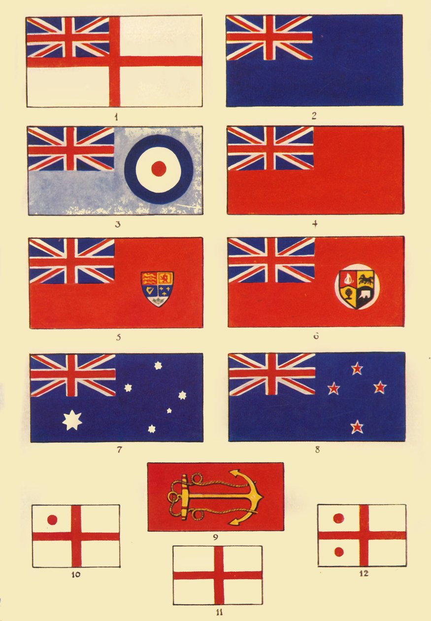 英国および連邦の一部の旗、c1948。 作： 不明