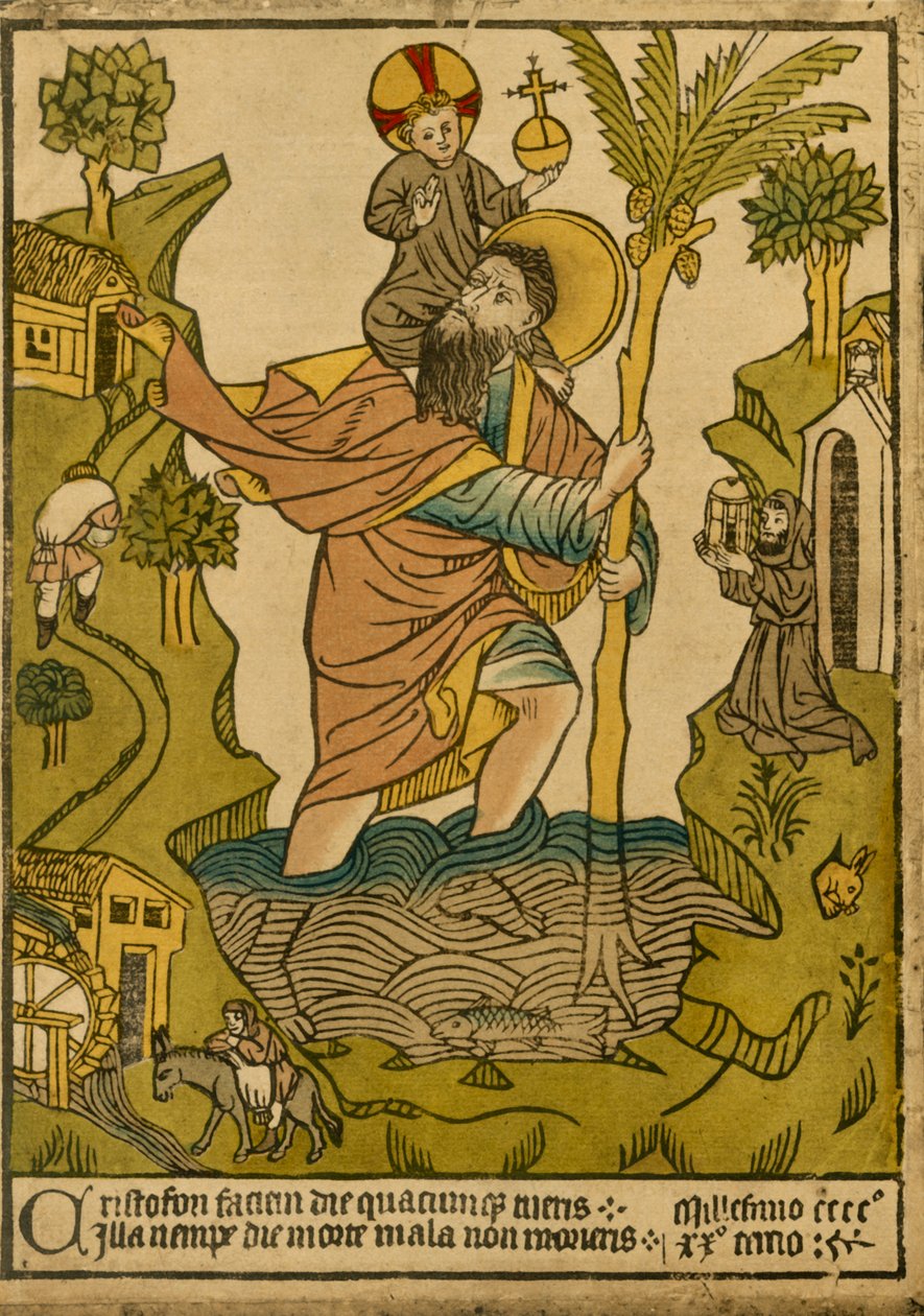 St christopher 聖クリストファー CREED製 シルバー 旅の守り神 聖