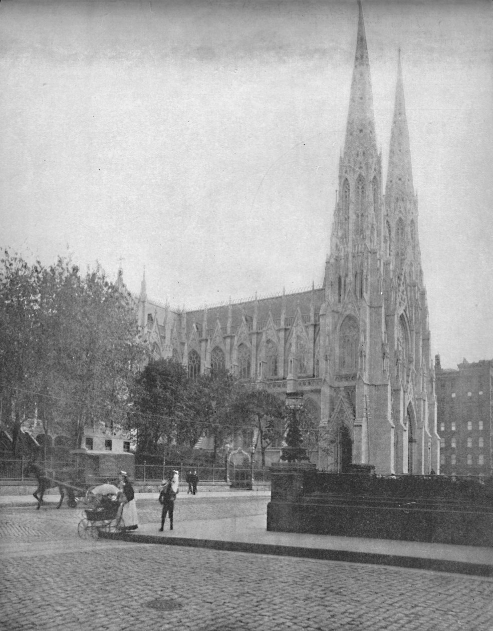 セントパトリックス大聖堂、ニューヨーク市、c1897。 作： 不明