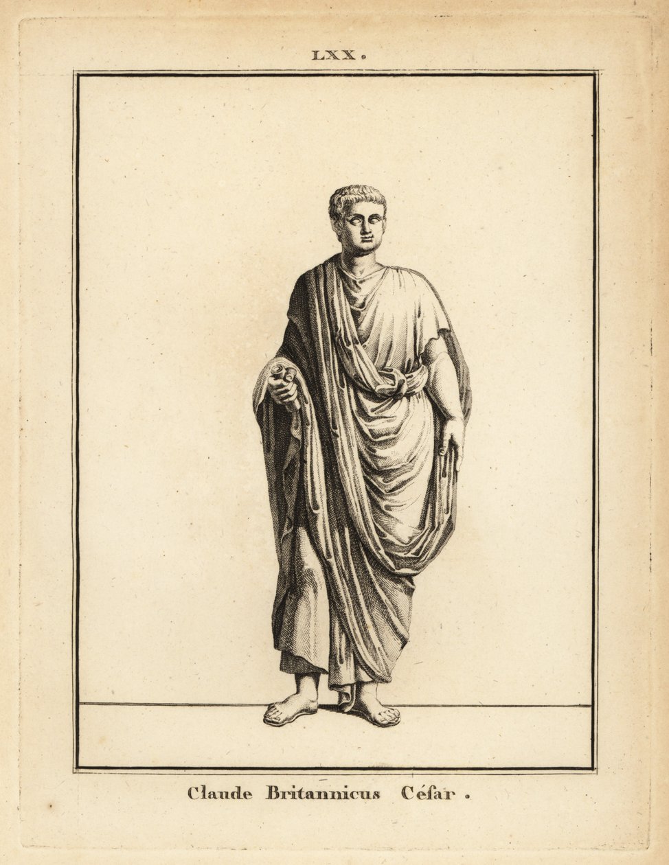 ローマ皇帝クラウディウス（Tiberius Claudius Caesar Augustus Germanicus）の像 作： 不明