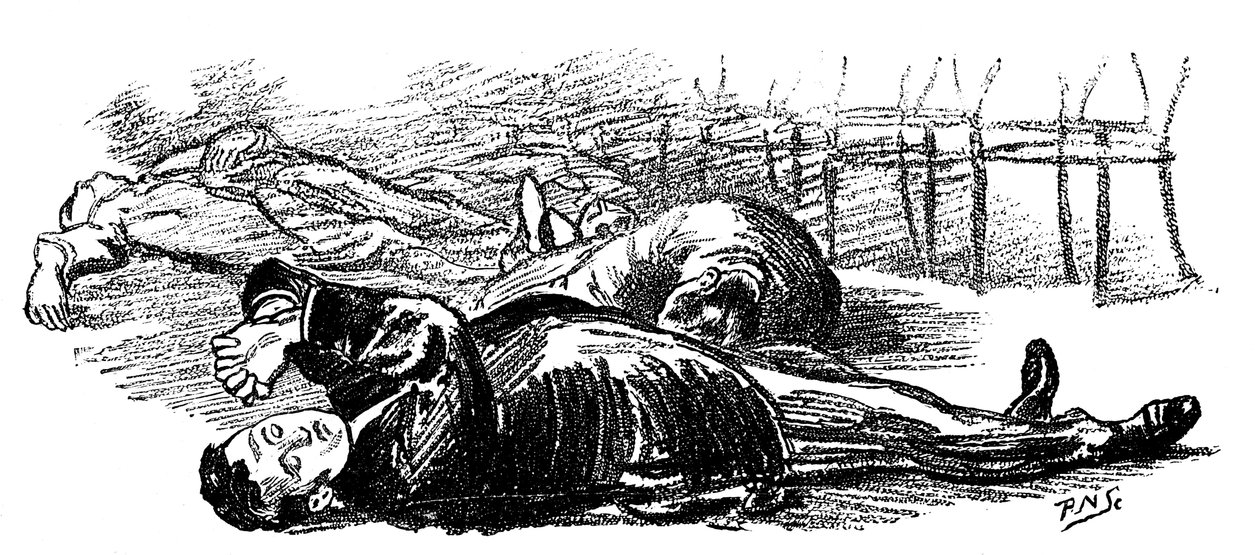 ゴングの音で催眠術をかけられた被験者、1891年 作： 不明