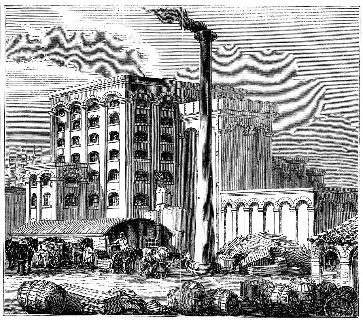 1851年に開業したサザンプトンの製糖所 作： 不明