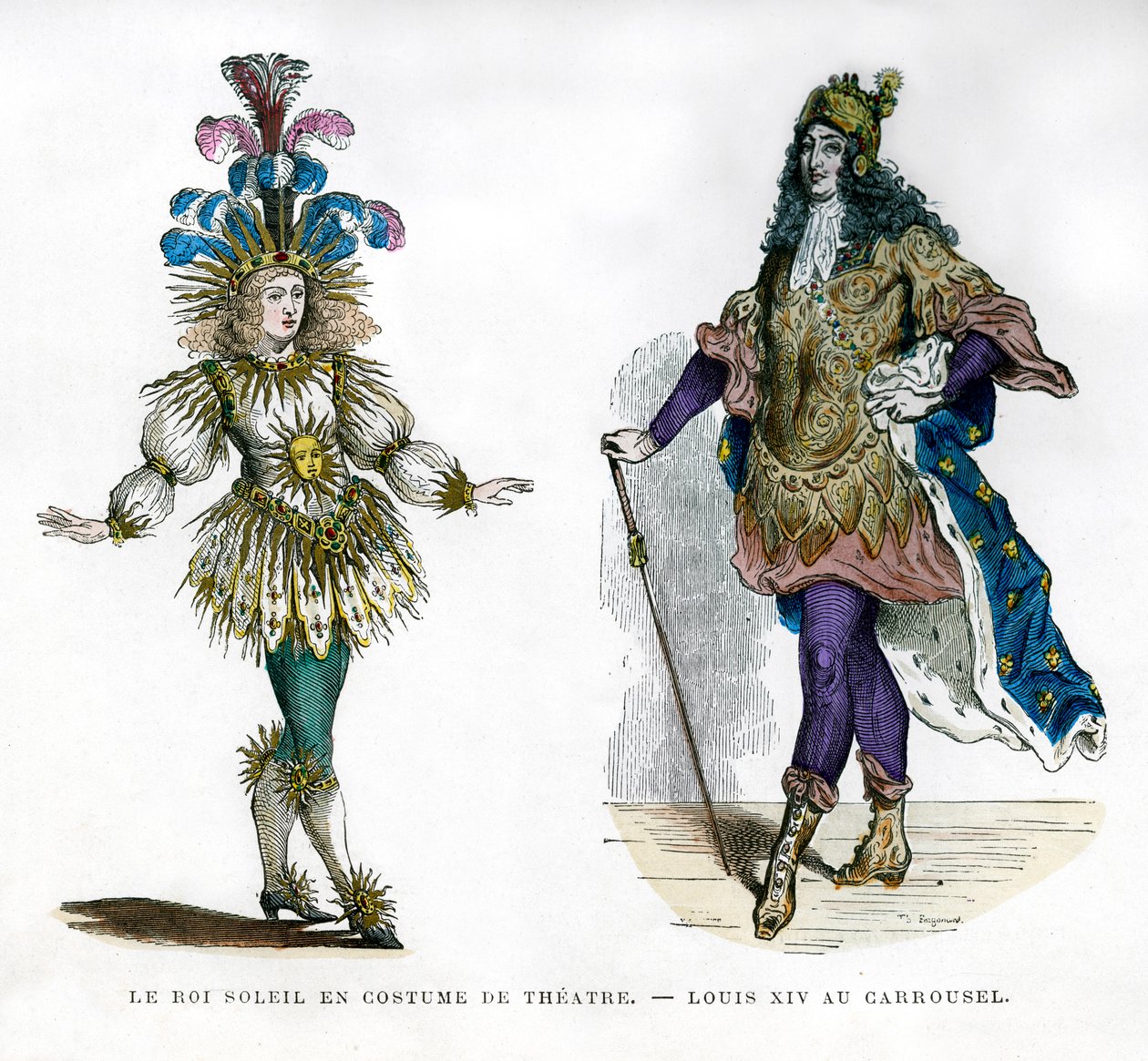 サンキングの劇場衣装、フランスのルイ14世、1882年から1884年 作： 不明