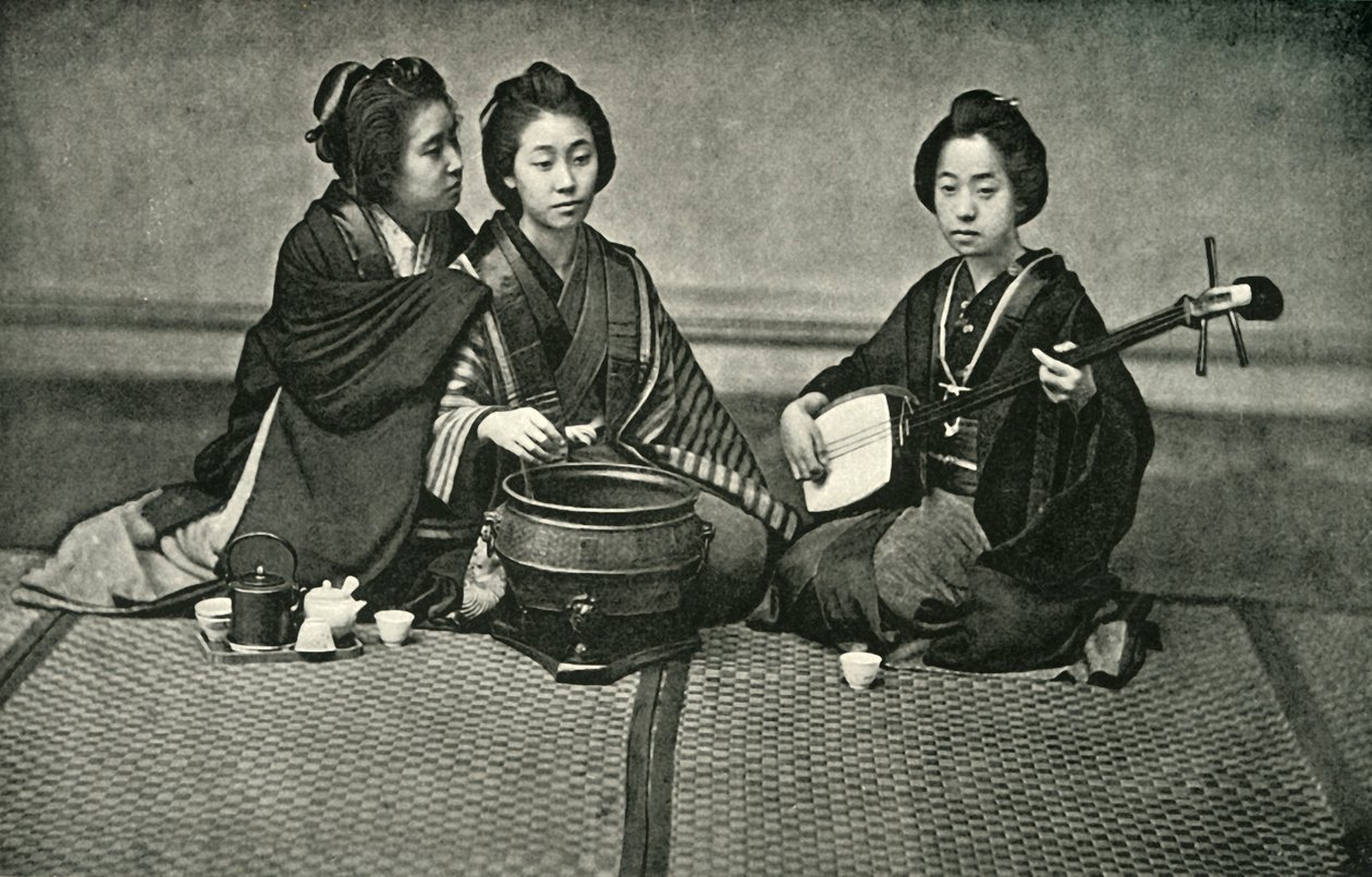 「お茶と音楽」、1891年。 作： 不明