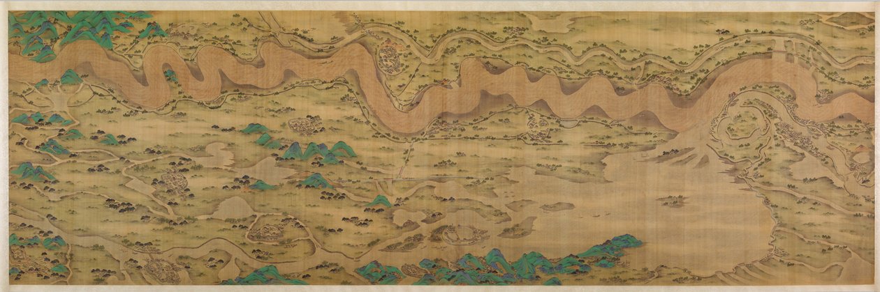 黄河沿いの 1 万マイル、1690 年から 1722 年までのデータが得られます。 作： 不明